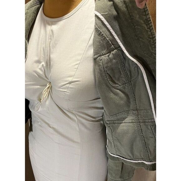 Aeropostale Limited Edition Corduroy Jacket Women's Size Large Light Green - Picture 6 of 10